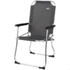 AKTIVE - Chaise Pliante Camping Fixe En Aluminium 54 X 57 X 91 Cm, Gris