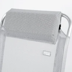 AKTIVE - Chaise Pliante Haute Avec Dossier Haut Réglable 5 Positions, Gris -Camping Promotion Magasin aktive chaise pliante haute avec dossier haut reglable 5 positions gris 4