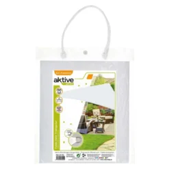 Aktive Garden Store D'ombrage Triangulaire Blanc -Camping Promotion Magasin aktive garden store dombrage triangulaire blanc 3