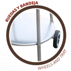 Barbecue Portable Rond 4 Hauteurs Aktive -Camping Promotion Magasin barbecue portable rond 4 hauteurs aktive 4