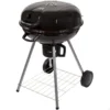 Barbecue Portable Rond Au Charbon De Bois Avec Couvercle Aktive