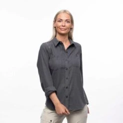 Bergans Of Norway Tovdal - Chemise De Marche Pour Femmes - Gris Foncé -Camping Promotion Magasin bergans of norway tovdal chemise de marche pour femmes gris fonce 5