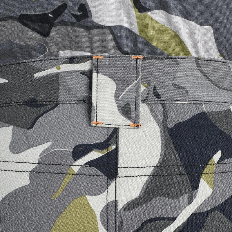 Bermuda Chasse Junior 500 Camouflage Gris 6 Bermuda Chasse Junior 500 Camouflage Gris – Image 6