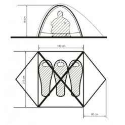 Borzhava 3 Alu - Tente Légère - 3 Personnes - Jaune -Camping Promotion Magasin borzhava 3 alu tente legere 3 personnes jaune 4
