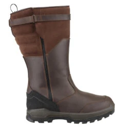 Bottes Chasse Chaudes Imperméables Cuir 900. -Camping Promotion Magasin bottes chasse chaudes impermeables cuir 900 2