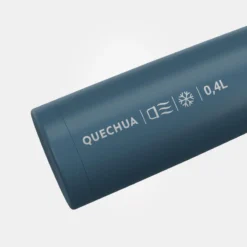 Quechua Bouteille Isotherme Inox 0,4L Avec Gobelet Pour La Randonnée - Bleu -Camping Promotion Magasin bouteille isotherme inox 04l avec gobelet pour la randonnee bleu 2