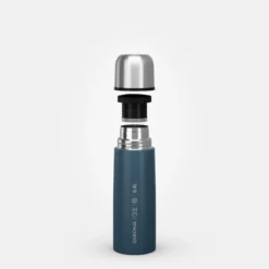 Quechua Bouteille Isotherme Inox 0,4L Avec Gobelet Pour La Randonnée - Bleu -Camping Promotion Magasin bouteille isotherme inox 04l avec gobelet pour la randonnee bleu 7