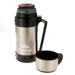 Quechua Bouteille Isotherme Inox 1,5L Avec Gobelet Pour La Randonnée -Camping Promotion Magasin bouteille isotherme inox 15l avec gobelet pour la randonnee 4