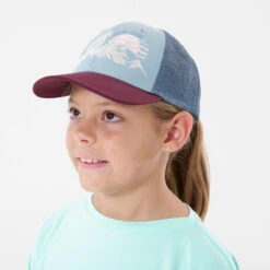 Quechua Casquette Trucker Bleue Enfant MH100 -Camping Promotion Magasin casquette trucker bleue enfant mh100 3