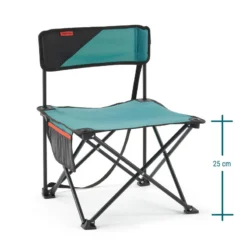 Quechua CHAISE BASSE PLIANTE DE CAMPING MH100 Bleue -Camping Promotion Magasin chaise basse pliante de camping mh100 bleue 3