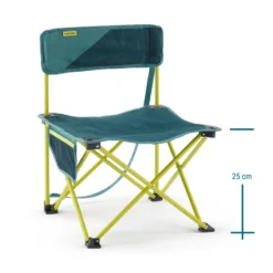 Quechua CHAISE BASSE PLIANTE DE CAMPING MH100 Jaune -Camping Promotion Magasin chaise basse pliante de camping mh100 jaune 3