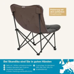 Chaise De Camping Pliante - Mala - Sac De Transport - Rembourrée - Max. 135 Kg -Camping Promotion Magasin chaise de camping pliante mala sac de transport rembourree max 135 kg 5