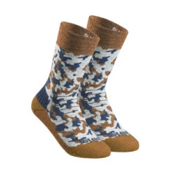 Quechua Chaussettes Chaudes De Randonnée - SH100 MID - Enfant X2 Paires -Camping Promotion Magasin chaussettes chaudes de randonnee sh100 mid enfant x2 paires 2