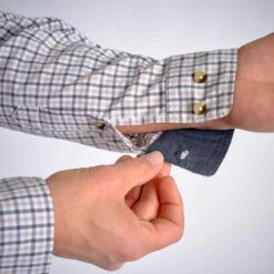 CHEMISE 100 A CARREAUX BLANCHE -Camping Promotion Magasin chemise 100 a carreaux blanche 4