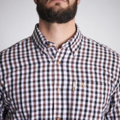 CHEMISE VERNEY CARRON À CARREAUX BLANCHE -Camping Promotion Magasin chemise verney carron a carreaux blanche 2