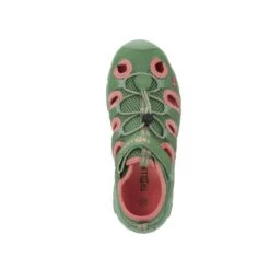TROLLKIDS Enfants Kristiansand Sandales Vert Feuille/corail -Camping Promotion Magasin enfants kristiansand sandales vert feuillecorail 2