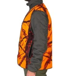 GILET CHASSE COMPACT SILENCIEUX CAMOUFLAGE FLUO -Camping Promotion Magasin gilet chasse compact silencieux camouflage fluo 3