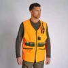Gilet Chasse Réversible 500 Fluo/vert