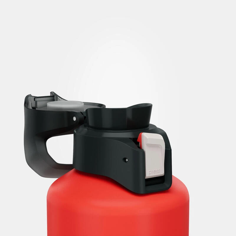 Quechua Gourde Alu 1L Avec Bouchon à Ouverture Rapide Pour La Randonnée - Rouge 7 Quechua Gourde Alu 1L Avec Bouchon à Ouverture Rapide Pour La Randonnée - Rouge – Image 7