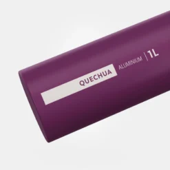 Quechua Gourde Alu 1L Avec Bouchon à Ouverture Rapide Pour La Randonnée - Violet -Camping Promotion Magasin gourde alu 1l avec bouchon a ouverture rapide pour la randonnee violet 2