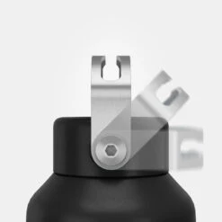 Quechua Gourde Inox 1L Avec Bouchon à Vis Pour La Randonnée - Noir -Camping Promotion Magasin gourde inox 1l avec bouchon a vis pour la randonnee noir 4