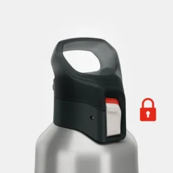 Quechua Gourde Isotherme Inox 1L Bouchon à Ouverture Rapide Pour La Randonnée - Kaki -Camping Promotion Magasin gourde isotherme inox 1l bouchon a ouverture rapide pour la randonnee kaki 4