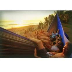 TICKET TO THE MOON Hamac King SizeAqua / Gris Foncé -Camping Promotion Magasin hamac king sizeaqua gris fonce 3