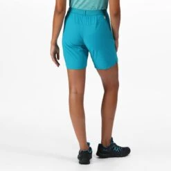 Regatta Mountain II Short De Randonnée Pour Femme - Turquoise Moyen -Camping Promotion Magasin mountain ii short de randonnee pour femme turquoise moyen 2