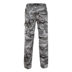 PANTALON CARGO RESISTANT STEPPE 300 CAMOUFLAGE WOODLAND NOIR -Camping Promotion Magasin pantalon cargo resistant steppe 300 camouflage woodland noir 4