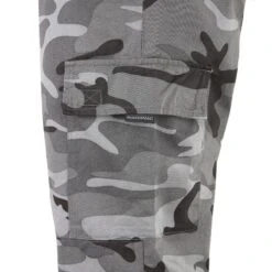 PANTALON CARGO RESISTANT STEPPE 300 CAMOUFLAGE WOODLAND NOIR -Camping Promotion Magasin pantalon cargo resistant steppe 300 camouflage woodland noir 5