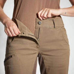 PANTALON CHASSE FEMME RESPIRANT 500 MARRON -Camping Promotion Magasin pantalon chasse femme respirant 500 marron 5