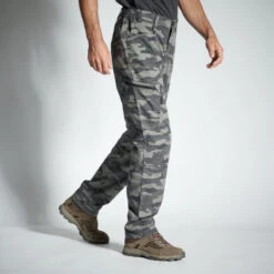 PANTALON LEGER 100 CAMO HALFTONE GRIS -Camping Promotion Magasin pantalon leger 100 camo halftone gris 2