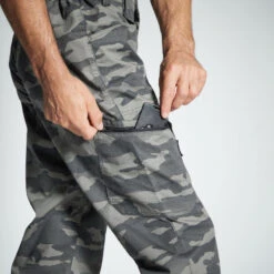 PANTALON LEGER 100 CAMO HALFTONE GRIS -Camping Promotion Magasin pantalon leger 100 camo halftone gris 3