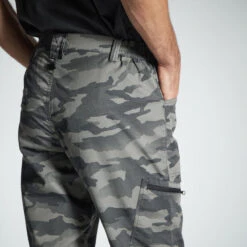 PANTALON LEGER 100 CAMO HALFTONE GRIS -Camping Promotion Magasin pantalon leger 100 camo halftone gris 4