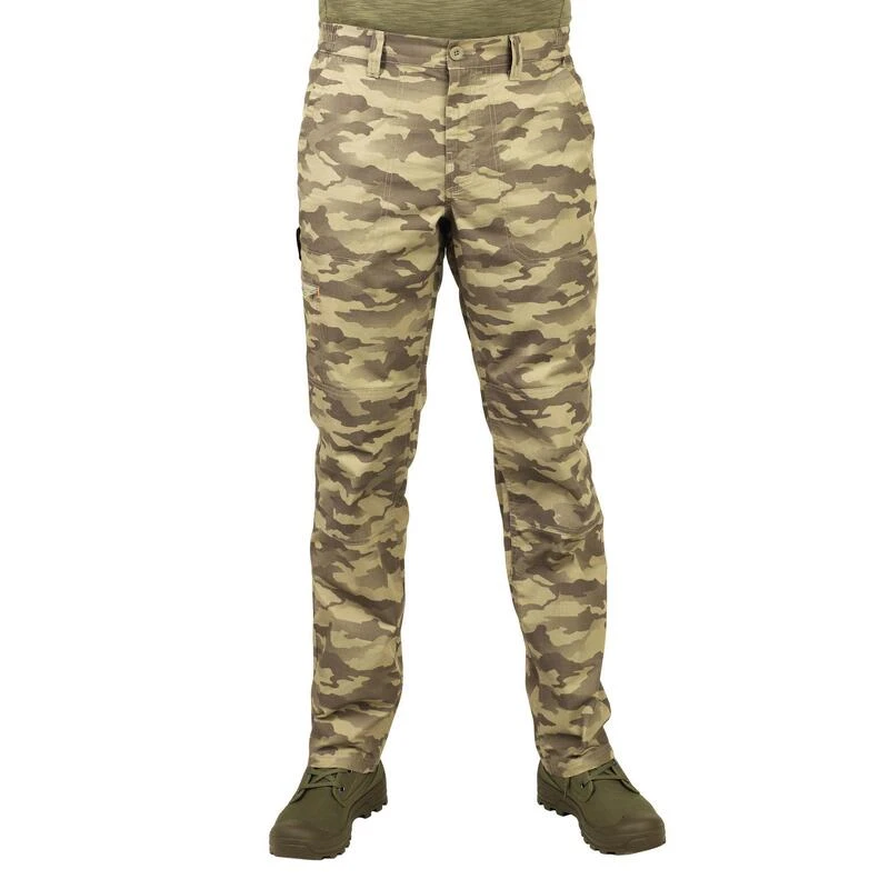 Pantalon Léger Chasse Homme - 100 Camouflage Island Vert 2 Pantalon Léger Chasse Homme - 100 Camouflage Island Vert – Image 2