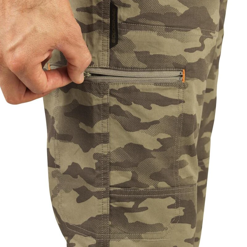 Pantalon Léger Chasse Homme - 100 Camouflage Island Vert 7 Pantalon Léger Chasse Homme - 100 Camouflage Island Vert – Image 7