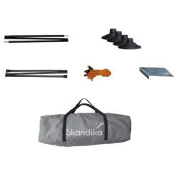 Paravent De Camping Bora - Brise-Vue - 4,5 X 1,4 M - Résistant Au Vent - Gris -Camping Promotion Magasin paravent de camping bora brise vue 45 x 14 m resistant au vent gris 6