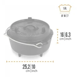 Petromax Dutch Oven FT3-3QT - Avec Pieds -Camping Promotion Magasin petromax dutch oven ft3 3qt avec pieds 3