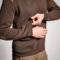 PULL 500 MARRON 9 PULL 500 MARRON -Camping Promotion Magasin pull 500 marron 3