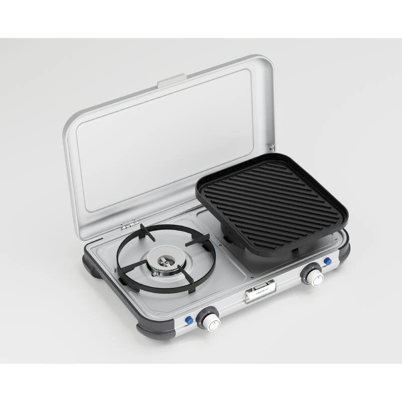 Campingaz Réchaud De Camping à Gaz 2 Feux Camp & Grill - Plancha, Grill Et Wok 3 Campingaz Réchaud De Camping à Gaz 2 Feux Camp & Grill - Plancha, Grill Et Wok – Image 3