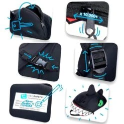 Sac à Dos Pour Enfants | Dragon Noir | Crazy Safety | Testé Et Certifié -Camping Promotion Magasin sac a dos pour enfants dragon noir crazy safety teste et certifie 2