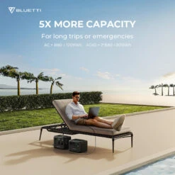 Station Électrique Portable BLUETTI AC60+B80+PV120 Pour Camping -Camping Promotion Magasin station electrique portable bluetti ac60b80pv120 pour camping 2