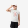 Quechua T-Shirt De Randonnée - MH100 BEIGE - Enfant 7-15 Ans