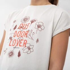 Quechua T-Shirt De Randonnée - MH100 BEIGE - Enfant 7-15 Ans -Camping Promotion Magasin t shirt de randonnee mh100 beige enfant 7 15 ans 3