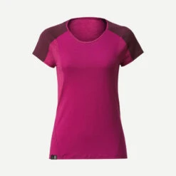 T-shirt De Trek Manches Courtes En Laine Mérinos - Femme - MT500 12 T-shirt De Trek Manches Courtes En Laine Mérinos - Femme - MT500 -Camping Promotion Magasin t shirt de trek manches courtes en laine merinos femme mt500 5