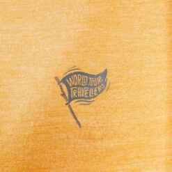 T-shirt De Trek Voyage Manches Courtes Laine Mérinos Homme - TRAVEL 500 Jaune -Camping Promotion Magasin t shirt de trek voyage manches courtes laine merinos homme travel 500 jaune 3