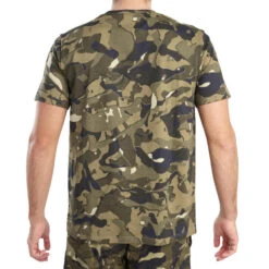 T-shirt Manches Courtes Chasse 100 Camouflage WL V1 Vert -Camping Promotion Magasin t shirt manches courtes chasse 100 camouflage wl v1 vert 2