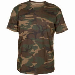 No Brand T-shirt Manches Courtes Chasse Camouflage Vert