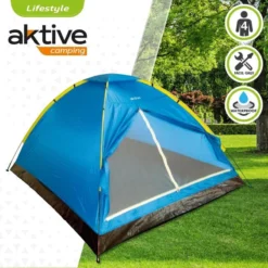 Tente Dôme 4 Hommes 210x240x130 Cm Aktive 5 Tente Dôme 4 Hommes 210x240x130 Cm Aktive -Camping Promotion Magasin tente dome 4 hommes 210x240x130 cm aktive 1
