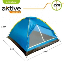 Tente Dôme 4 Hommes 210x240x130 Cm Aktive 6 Tente Dôme 4 Hommes 210x240x130 Cm Aktive -Camping Promotion Magasin tente dome 4 hommes 210x240x130 cm aktive 2